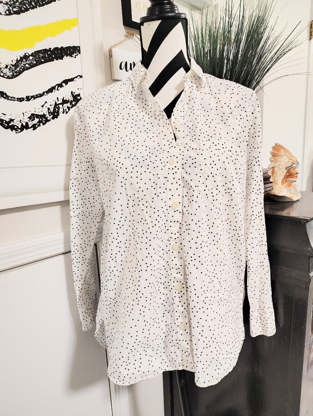 Madewell Oversized Ex-Boyfriend Button-Down Shirt Women's XS Button Up Cleangirl - Picture 5 of 9